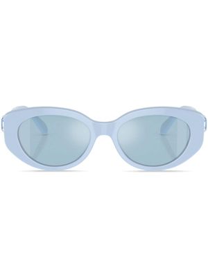 Swarovski lunettes de soleil à monture papillon - Bleu