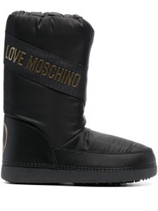 Love Moschino après-ski à logo imprimé - Noir