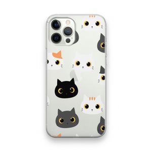 Katten: iPhone 12 Pro Transparant Hoesje