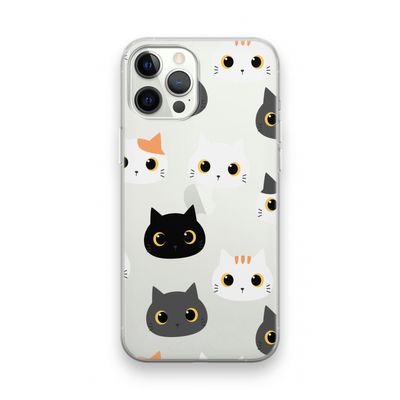 Katten: iPhone 12 Pro Transparant Hoesje