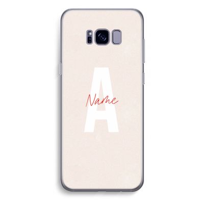 Strawberry Milkshake: Samsung Galaxy S8 Plus Transparant Hoesje