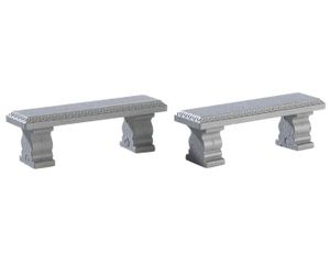 Plaza bench set of 2 - LEMAX
