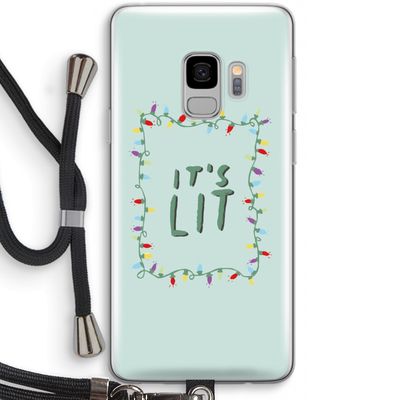 It's Lit: Samsung Galaxy S9 Transparant Hoesje met koord