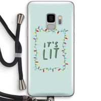 It's Lit: Samsung Galaxy S9 Transparant Hoesje met koord