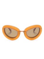 Off-White Eyewear lunettes de soleil Tokyo à monture papillon - Marron