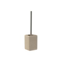 Toiletborstel Home ESPRIT Crème Zilverkleurig Hars Polyethyleen 9,5 X 9,5 X 36,5 CM
