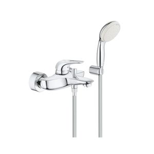 Grohe Badmengkraan Eurostyle met Douchegarnituur 1-greep Chroom / Wit