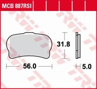 TRW Remblokken, en remschoenen voor de moto, MCB887RSI Sinter competitie offroad