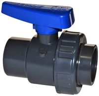 Effast Kogelkraan PVC 75mm Lijmverbinding - Enkele Wartel, 10 bar Hoge Druk, EPDM O-Ring Effast Kogelkraan PVC 75mm Lijmverbinding - Enkele Wartel, 10 bar Hoge Druk, EPDM O-Ring