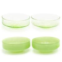 Brût Homeware, Schaaltjes Claude, groen | groen transparant, set van 4