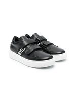 Versace Kids baskets à attache scratch - Noir