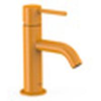 Wastafelkraan Tres Study | Opbouw | Mengkraan | Standaard model | 1-hendel | Rond | Geel