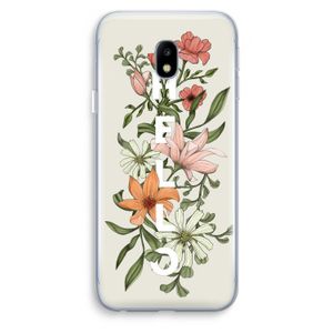 Hello bloemen: Samsung Galaxy J3 (2017) Transparant Hoesje