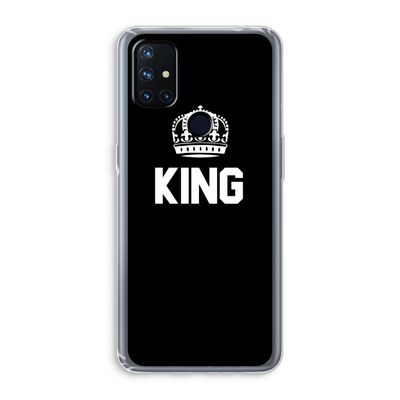 King zwart: OnePlus Nord N10 5G Transparant Hoesje