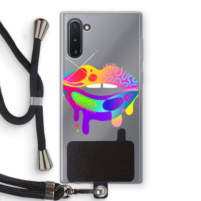 Lip Palette: Samsung Galaxy Note 10 Transparant Hoesje met koord