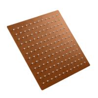 Hoofddouche Aloni | 30 cm | Aan plafond | RVS | Vierkant | Geborsteld koper