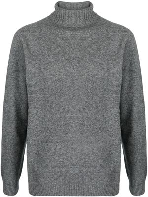 Sunspel pull en laine d'agneau à col rond - Gris