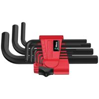 Wera 950/9 BM N Inbus Haakse schroevendraaierset 1.5 mm, 2 mm, 2.5 mm, 3 mm, 4 mm, 5 mm, 6 mm, 8 mm, 10 mm 9-delig