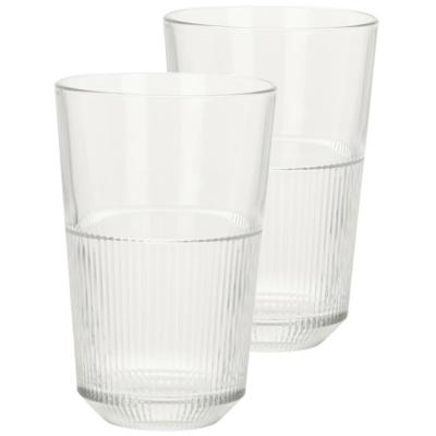 Excellent Houseware Whisky glazen - 4x - transparant - 360 ml