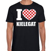 Carnaval I love Kielegat t-shirt zwart voor heren - thumbnail