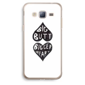 Big butt bigger heart: Samsung Galaxy J3 (2016) Transparant Hoesje