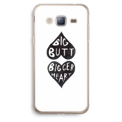 Big butt bigger heart: Samsung Galaxy J3 (2016) Transparant Hoesje