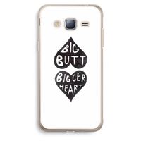 Big butt bigger heart: Samsung Galaxy J3 (2016) Transparant Hoesje