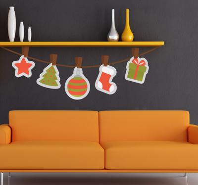 Kerst objecten sticker