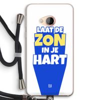 Laat de zon in je hart: HTC U Play Transparant Hoesje met koord