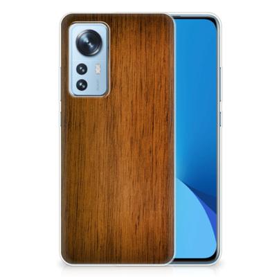 Xiaomi 12 | 12X | Bumper Hoesje | Donker Hout