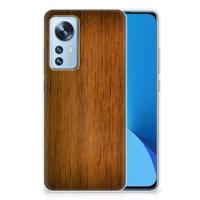 Xiaomi 12 | 12X | Bumper Hoesje | Donker Hout