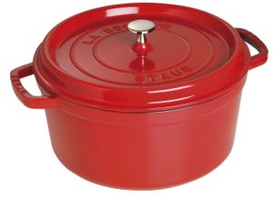 Staub Ronde Stoof-/Braadpan 28 cm Kersenrood