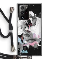 Camouflage de sommeil: Samsung Galaxy Note 20 Ultra / Note 20 Ultra 5G Transparant Hoesje met koord