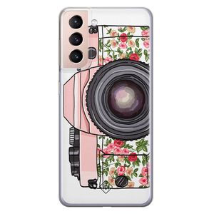 Samsung Galaxy S21 Plus siliconen telefoonhoesje - Hippie camera