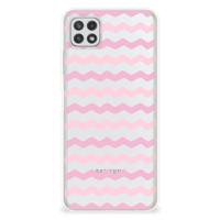 Samsung Galaxy A22 5G | TPU bumper | Waves Roze
