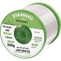 Stannol Kristall 600 Fairtin Soldeertin, loodvrij Loodvrij Sn99,3Cu0,7 REL0 500 g 1 mm - thumbnail