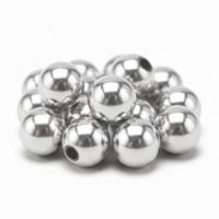 Glans deco kralen - Acryl - Sieraden maken - zilver - 240x stuks - Dia 10 mm - reigkralen