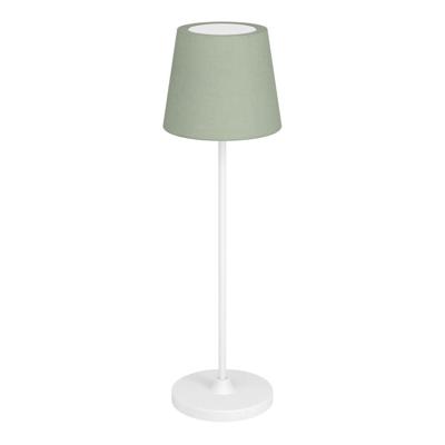 Eglo TafellampLeonero wit met groen stof - 75936