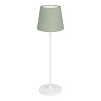 Eglo TafellampLeonero wit met groen stof - 75936