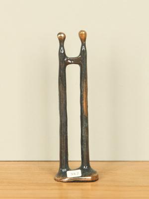 Bronzen sculptuur Relatie, 12,5 cm