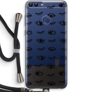 Eye pattern #2: Huawei P Smart (2018) Transparant Hoesje met koord