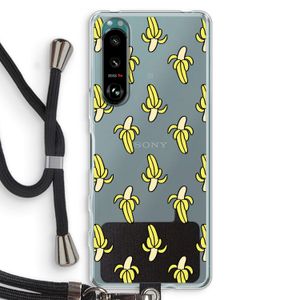 Bananas: Sony Xperia 5 III Transparant Hoesje met koord