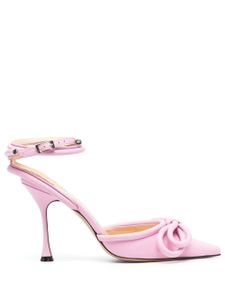 MACH & MACH sandales Double Bow à bride cheville - Rose