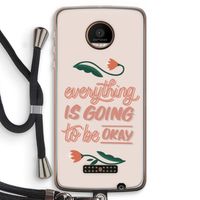 Optimistic flower girl: Motorola Moto Z Force Transparant Hoesje met koord