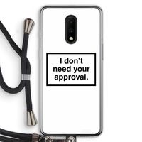 Don't need approval: OnePlus 7 Transparant Hoesje met koord