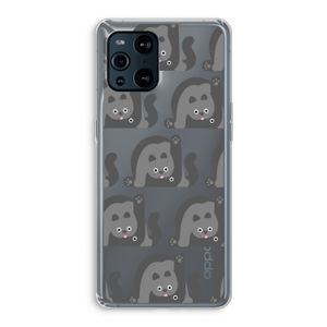Cats: Oppo Find X3 Transparant Hoesje