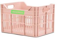 UrbanProof Junior fietskrat 15 liter gerecycled kunststof pastel pink