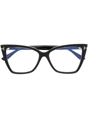 TOM FORD Eyewear lunettes de vue à monture géométrique - Noir