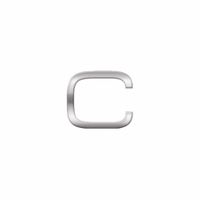 Auto sign sticker letter C 2,5 cm   -