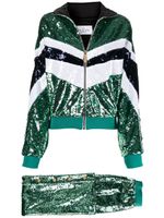 Philipp Plein survêtement à sequins brodés - Vert - thumbnail